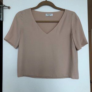 Aritzia Babaton Randy Blouse - XS (Blush)